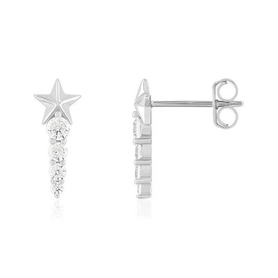 925 silver and zirconia earrings