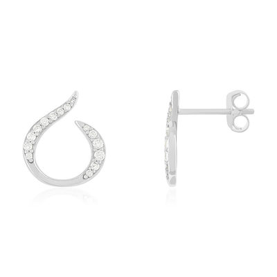 925 silver and zirconia earrings