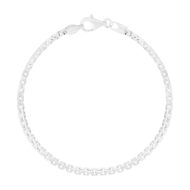 Bracelet argent 925 maille fantaisie 19,5cm