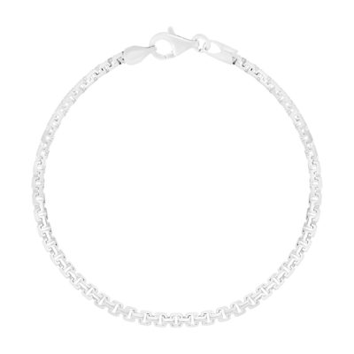 Bracelet argent 925 maille fantaisie 19,5cm