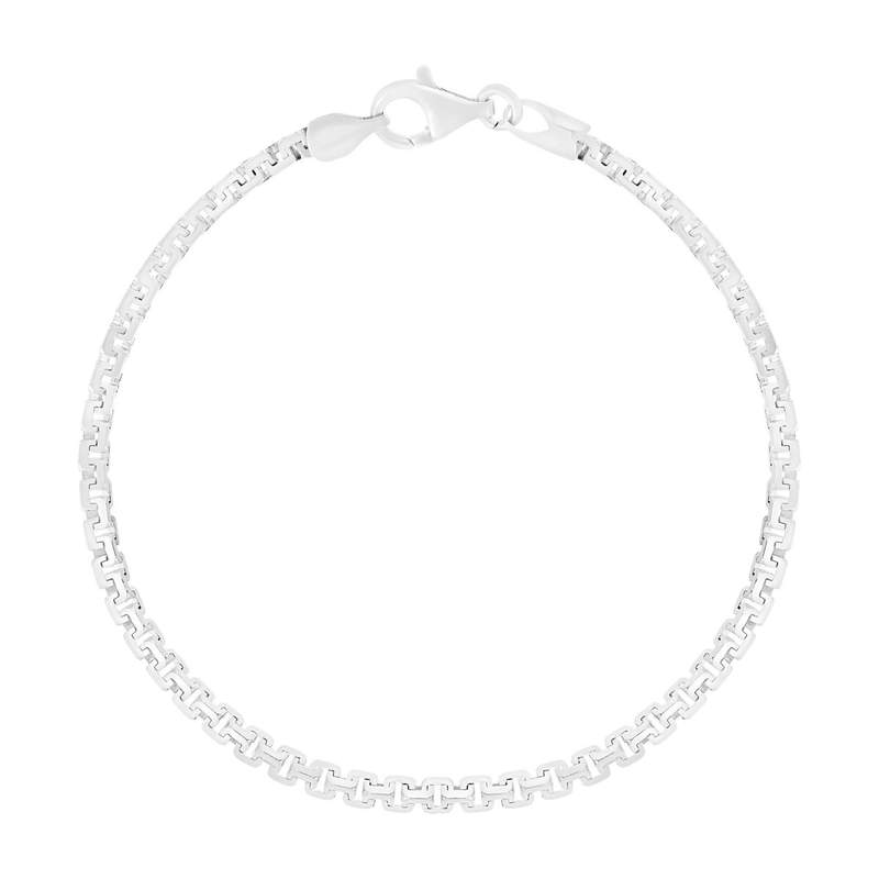 Bracelet argent 925 maille fantaisie 19,5cm - vue 1