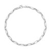 Bracelet argent 925 vieilli maille forçat 21cm - vue V1