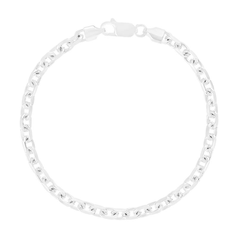 Bracelet argent 925 maille forçat 21cm - vue 1