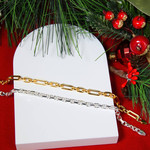 Bracelet argent 925 maille forçat 21cm - vue D1