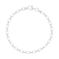 Bracelet argent 925 maille fantaisie 21cm