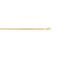 Bracelet or 750 jaune maille anglaise 18 cm