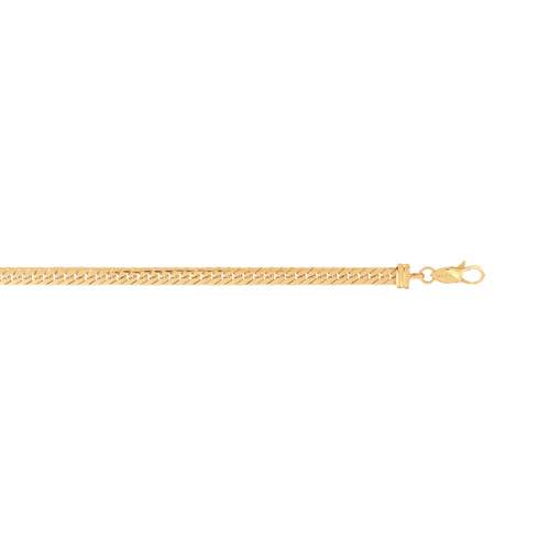 Bracelet gold 750 yellow mesh 18 cm