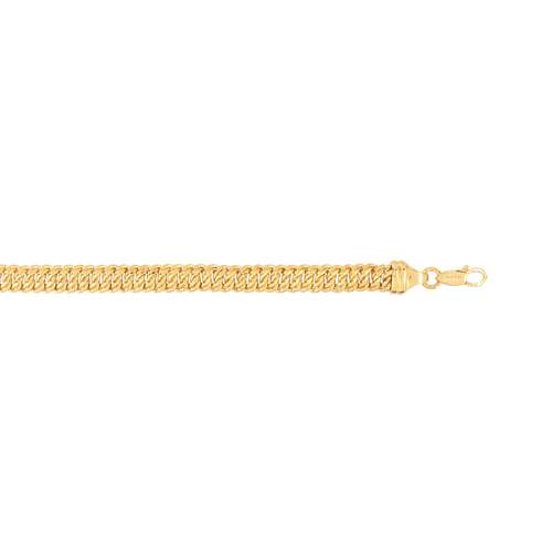 Bracelet or 750 jaune maille américaine