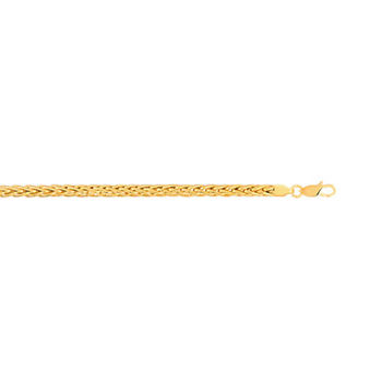 Bracelet or 750 jaune maille palmier 18 cm