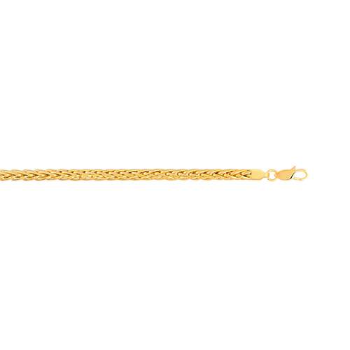 Bracelet or 750 jaune maille palmier 18 cm