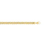 Bracelet or 750 jaune maille royale 18,5 cm - vue 1