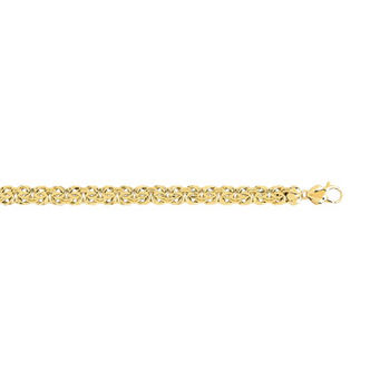 Bracelet or 750 jaune maille royale 18,5 cm