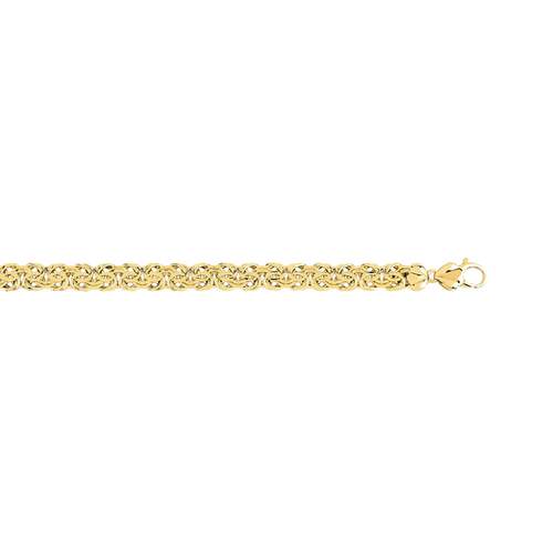 Bracelet or 750 jaune maille royale 18,5 cm