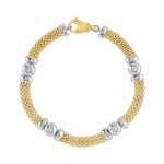 Bracelet 2 ors 750 diamant - vue D1