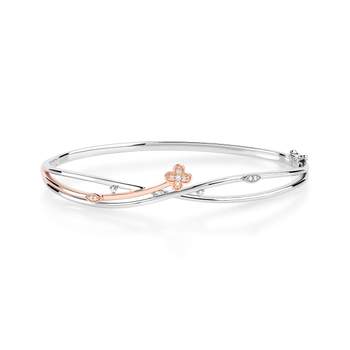 2 gouden 750 diamanten armband