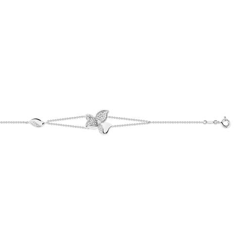 Bracelet or 750 blanc diamant