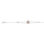 Bracelet 2 ors 750 diamant - vue 1