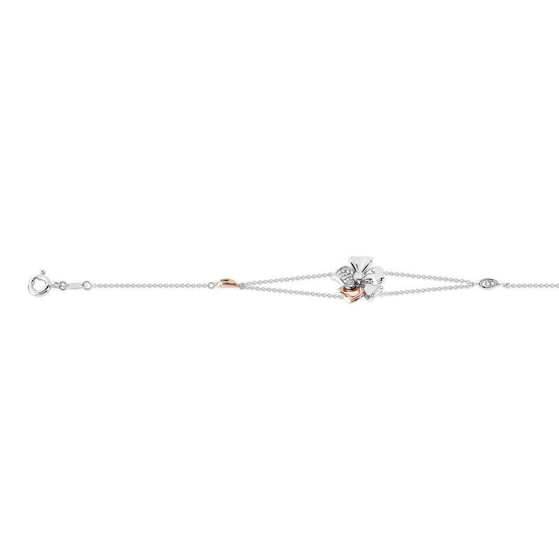 Bracelet 2 ors 750 diamant - vue 1