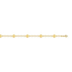 Armband van 750 geelgoud met gekorrelde bolletjes, 18,5 cm - afbeelding D1