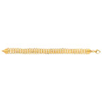 Bracelet or 750 jaune 19 cm - vue D1