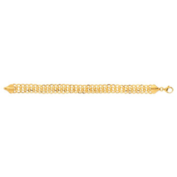 Bracelet or 750 jaune 19 cm