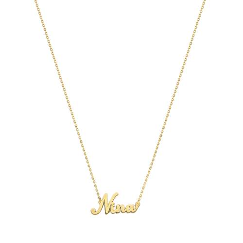 Collier or 750 jaune prénom 40 cm