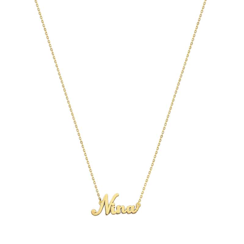 Collier or 750 jaune prénom 40 cm - vue 1