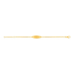 Customizable 750 yellow gold baby bracelet - view 1