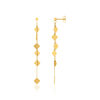 Boucles d'oreilles or 750 jaune pendants et pampilles - vue V1