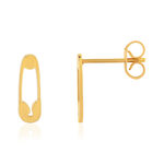 Boucles d'oreilles or 750 jaune épingle - vue 1