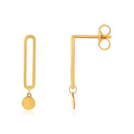 Boucles d'oreilles or 750 jaune pendants et pampilles