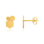 Boucles d'oreilles or 750 jaune - vue 1