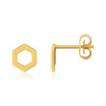 Boucles d'oreilles or 750 jaune - vue 1