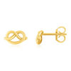 Boucles d'oreilles or 750 jaune - vue V1