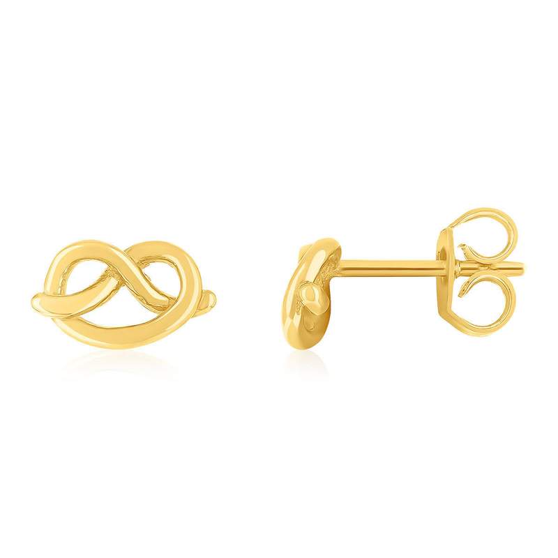 Boucles d'oreilles or 750 jaune - vue 1