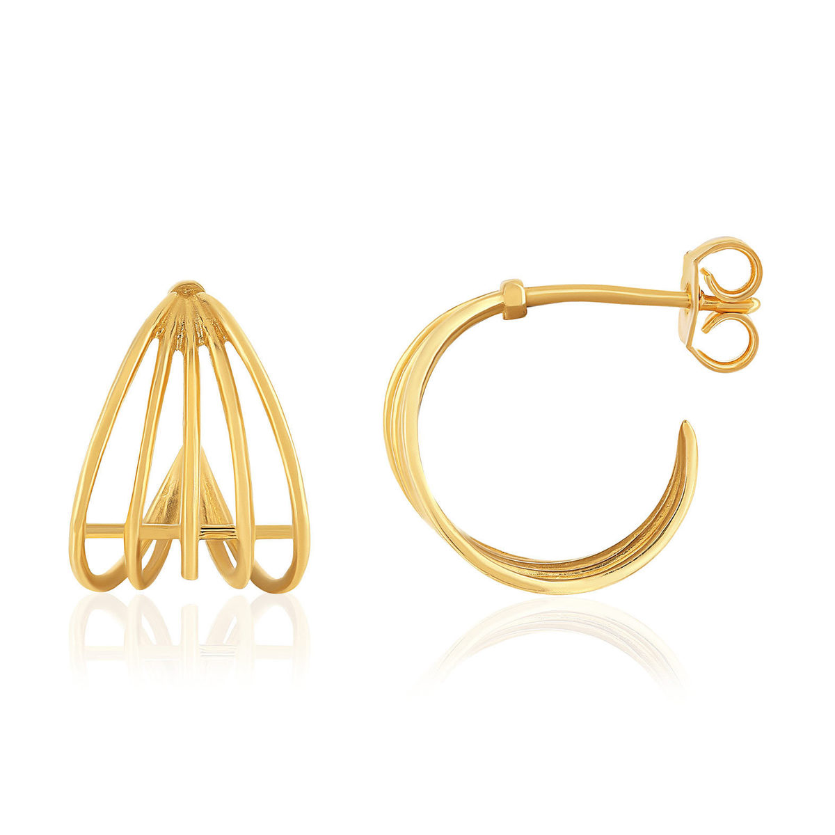 Boucles d'oreilles or 750 jaune