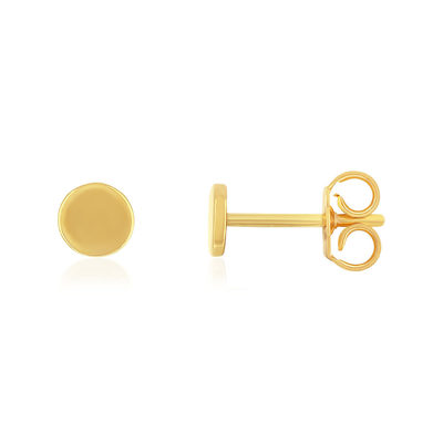 Boucles d'oreilles or 750 jaune - vue 1