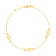 Bracelet or 750 jaune 19 cm
