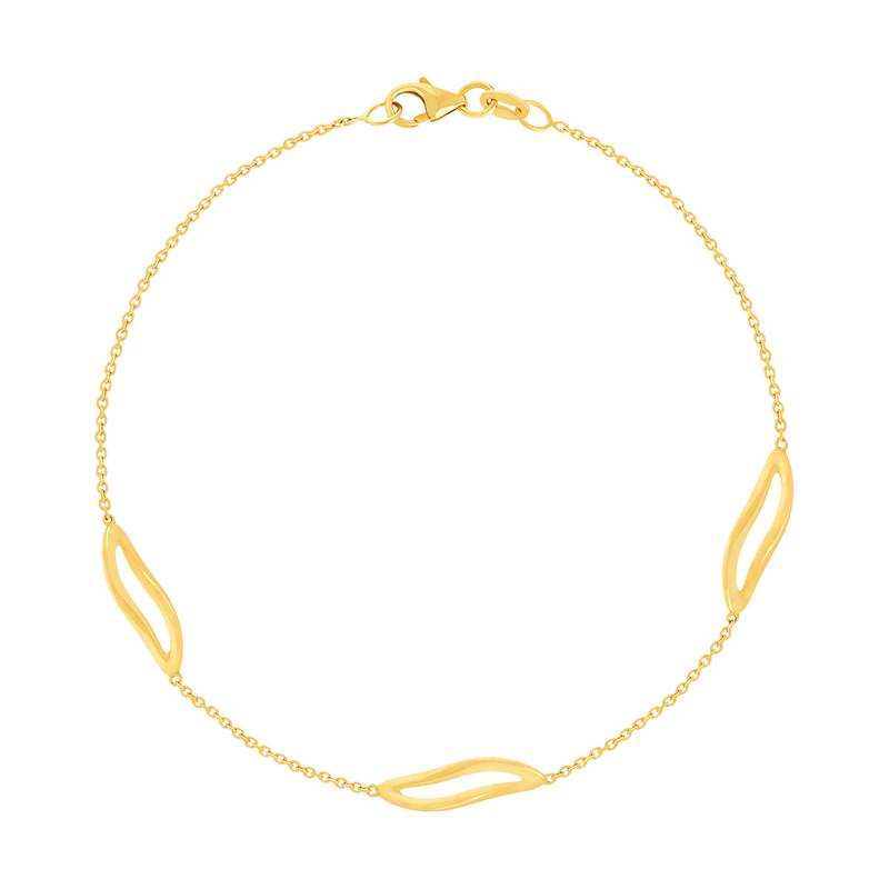 Bracelet or 750 jaune 19 cm - vue 1