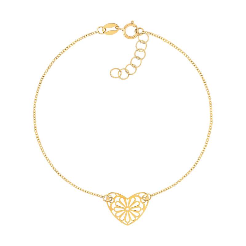Bracelet or 750 jaune 19cm - vue 1