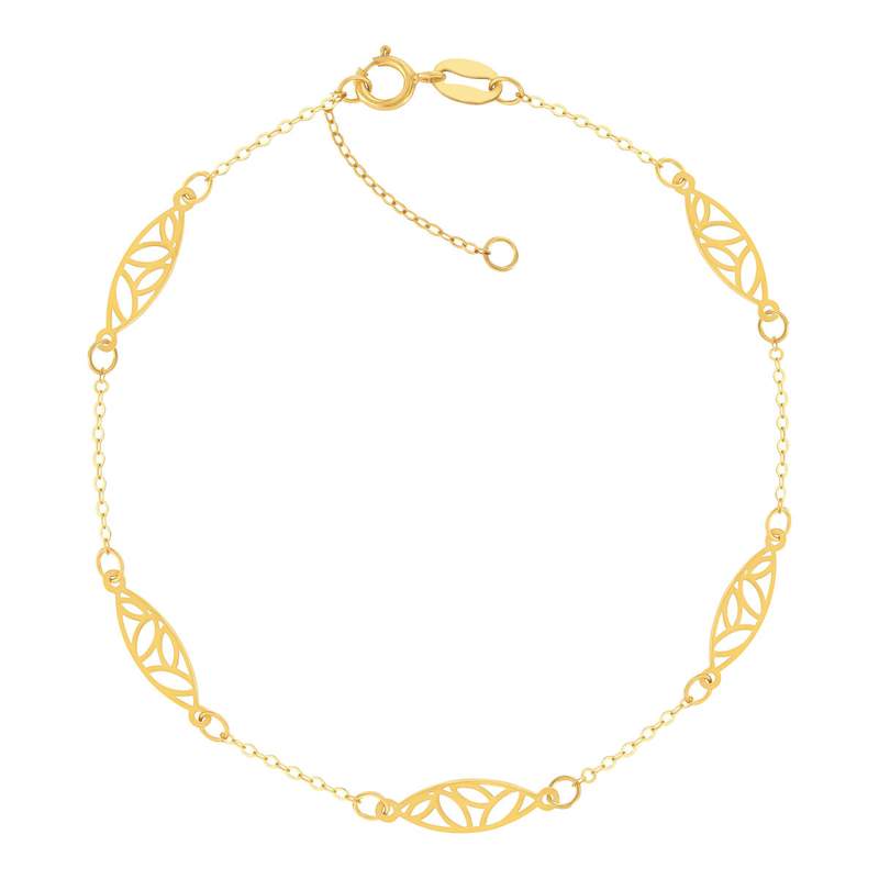 Bracelet or 750 jaune 19cm - vue 1