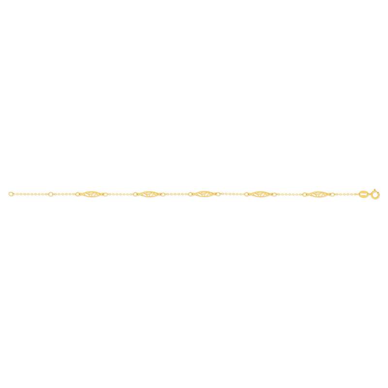 Bracelet or 750 jaune 19cm - vue 2