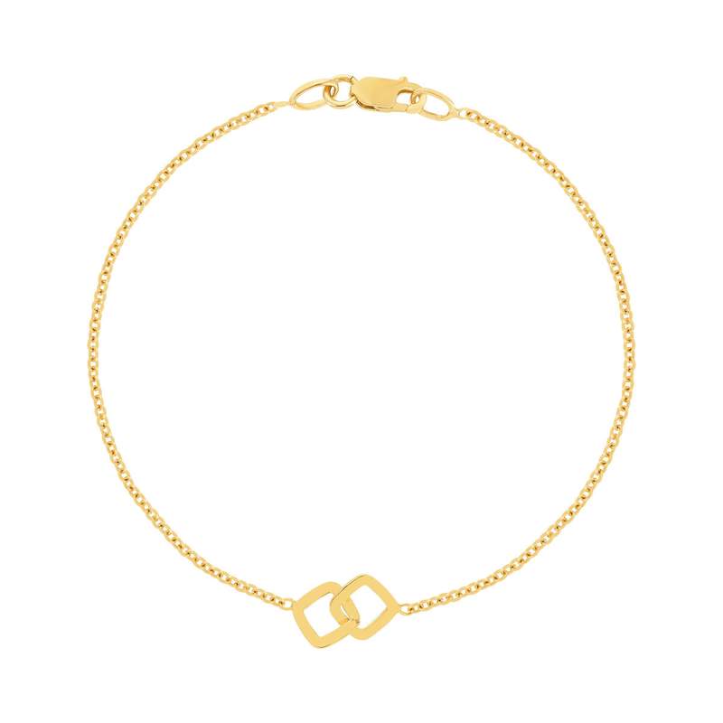 Bracelet or 750 jaune 18cm - vue 1