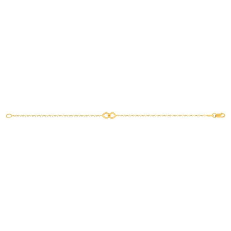 Bracelet or 750 jaune 18cm - vue 2