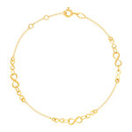 Bracelet or 750 jaune motif infini 19cm - vue 1