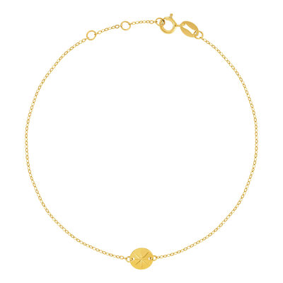 Bracelet or 750 jaune 19cm - vue 1