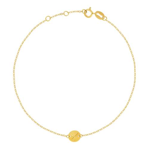 Bracelet or 750 jaune 19cm