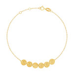 Bracelet or 750 jaune 19cm - vue 1