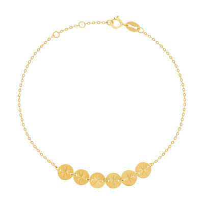 Bracelet or 750 jaune 19cm