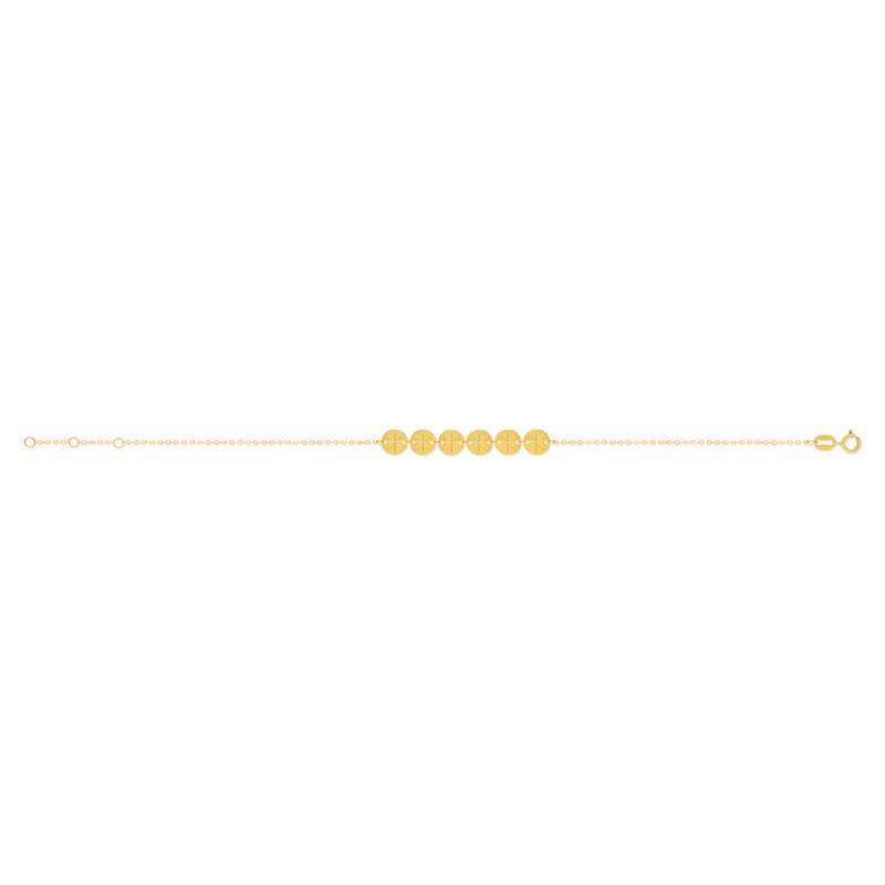 Bracelet or 750 jaune 19cm - vue 2